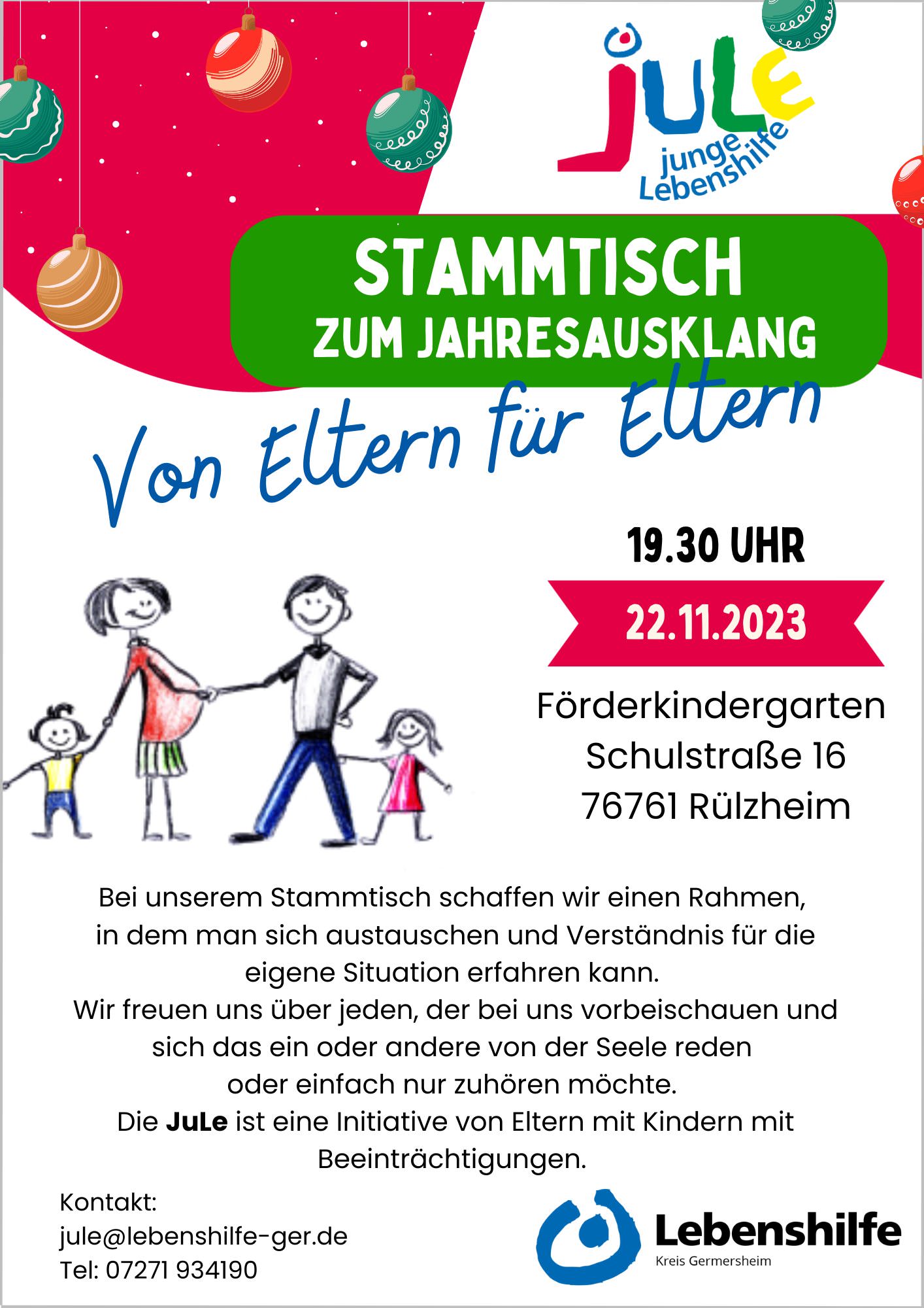 JuLe Stammtisch zum Jahresausklang 1 JuLe Stammtisch zum Jahresausklang 1
